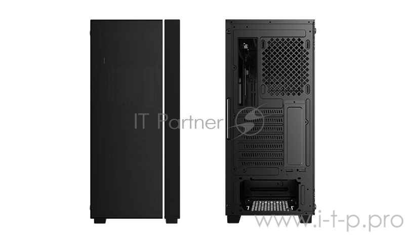 Корпус Deepcool MATREXX 55 V3 ADD-RGB без БП, большое боковое окно, RGB LED спереди, черный, ATX