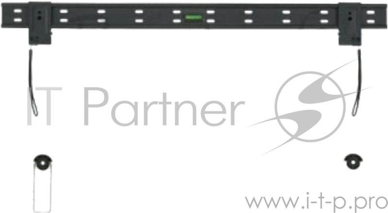 Настенный кронштейн для LED телевизоров с диагональю 32-63. Расстояние до стены 14.5 мм. Max VESA 800x800, нагрузка 50кг, серебристый