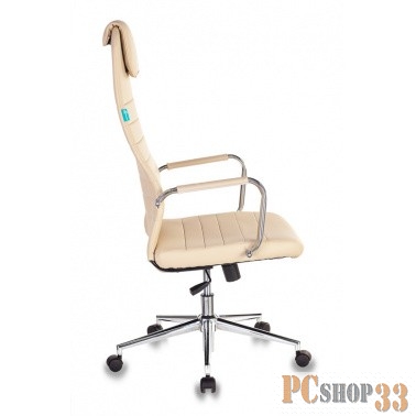 Кресло руководителя Бюрократ KB-9N/ECO/OR-12 бежевый сиденье бежевый искусственная кожа крестовина хром колеса черный