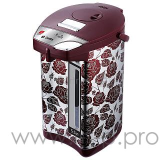 Термопот DЕLTA DL-3037 Розы: 5,5 л, 900 Вт, нерж.корпус, 3 способа подачи воды (6)