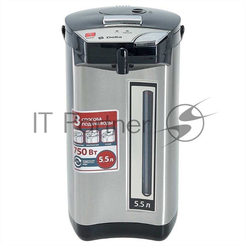 Термопот DЕLTA DL-3039 : 5,5 л ,900 Вт, нерж.корпус, 3 способа подачи воды (6)