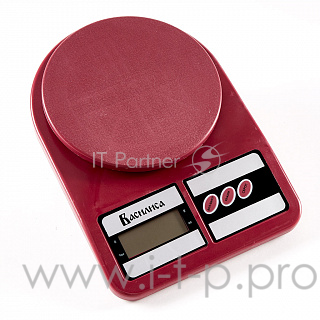 Весы настольные электронные ВАСИЛИСА ВА-012 бордовый : 5 кг, пластик (24)