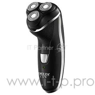Бритва электрическая DELTA LUX DL-0725 черный: 3 Вт, аккум. 2,4 В (24)
