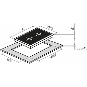 Газовая панель HOMSair HGS323S