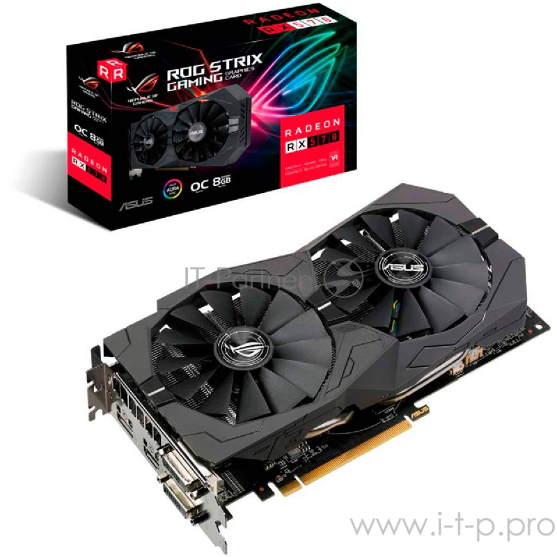 Видеокарта ASUS ROG-STRIX-RX570-O8G-GAMING / RX570,DVI*2,HDMI,DP,8G,D5 90YV0AJ8-M0NA00