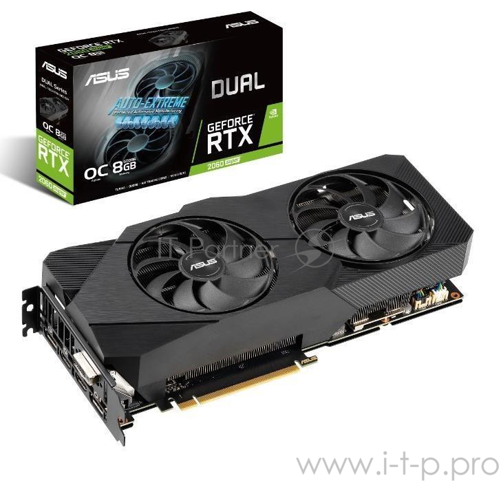 Видеокарта ASUS DUAL-RTX2060S-O8G-EVO-V2 / RTX2060S,DVI,HDMI*2,DP,8G,D6 90YV0DZ0-M0NA00