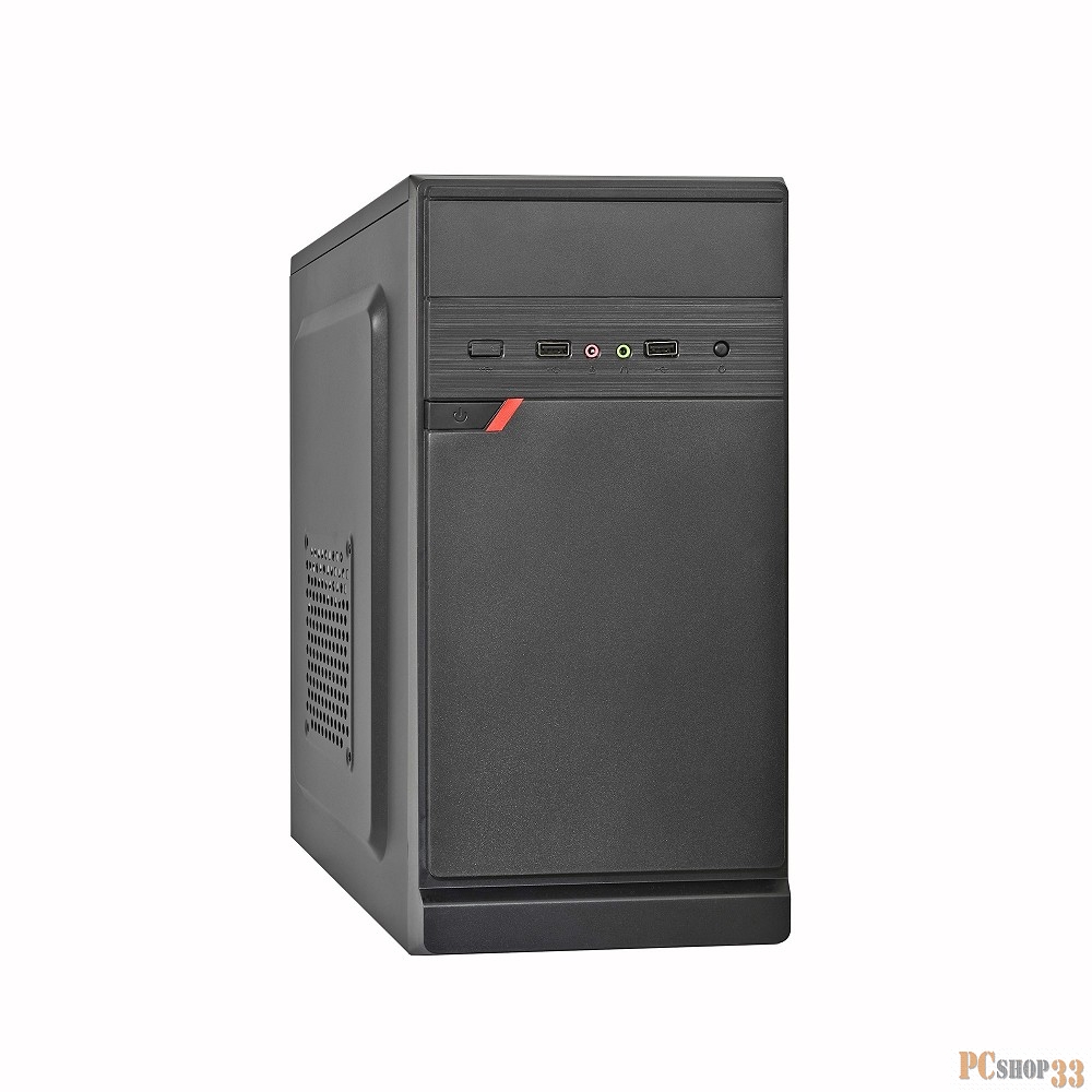 Корпус Exegate EX283057RUS Minitower ExeGate BAA-106 Black, mATX, <AAA350, 80mm>, 2*USB, Audio