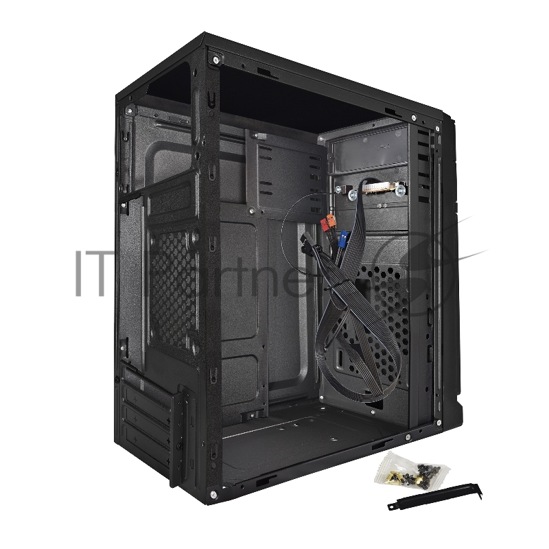 Корпус Exegate EX283058RUS Minitower ExeGate BAA-106 Black, mATX, <AAA400, 80mm>, 2*USB, Audio
