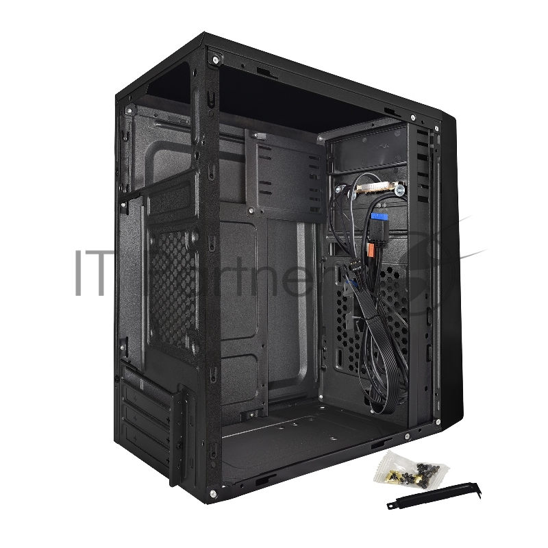 Корпус Exegate EX283062RUS Minitower ExeGate BAA-107U Black, mATX, <AAA400, 80mm>, 1*USB+2*USB3.0, Audio