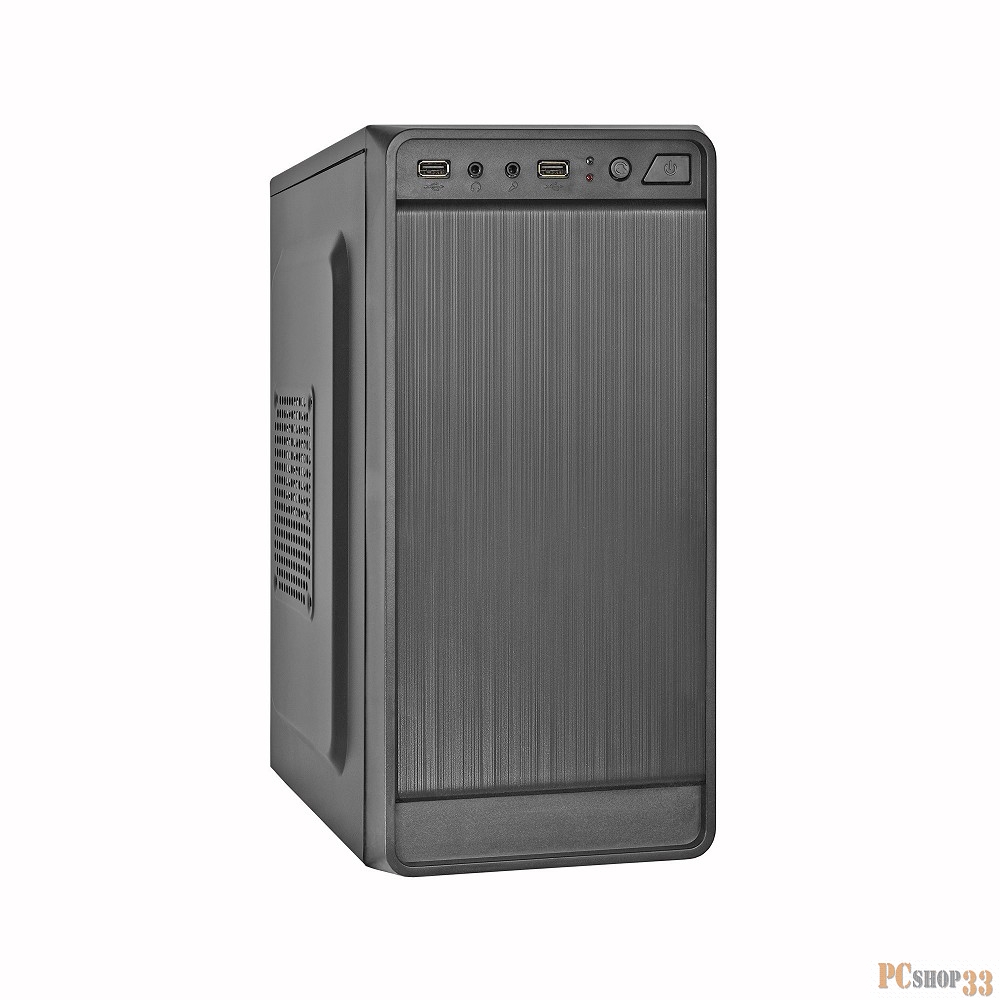Корпус Exegate EX283123RUS Minitower ExeGate BAA-108 Black, mATX, <AAA350, 80mm>, 2*USB, Audio