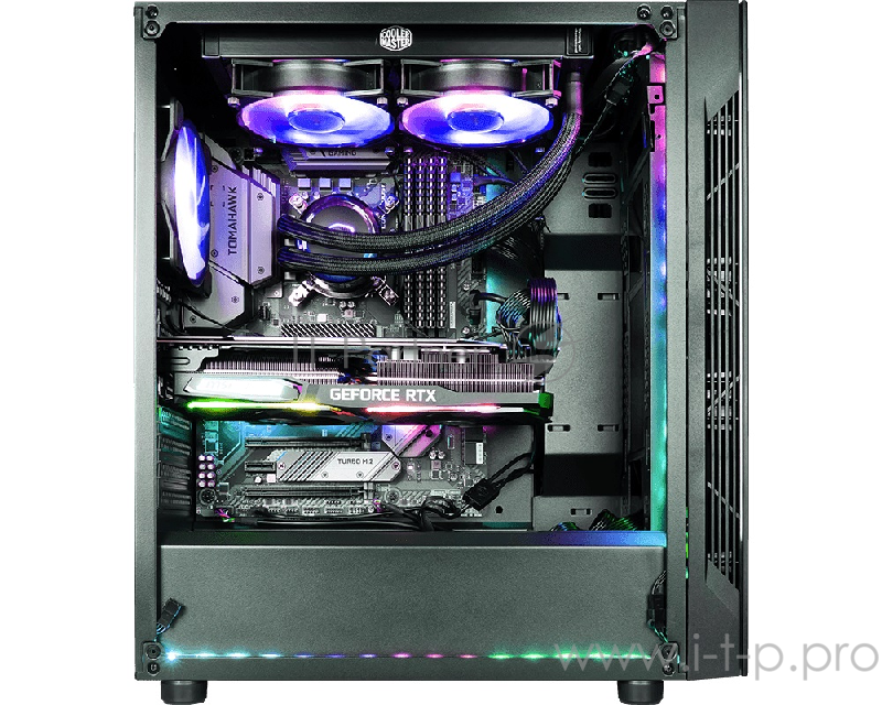 Корпус MSI MAG VAMPIRIC 010M / mid-tower, ATX, tempered glass side panel / 1x 120mm RGB fan inc. / MAG VAMPIRIC 010M