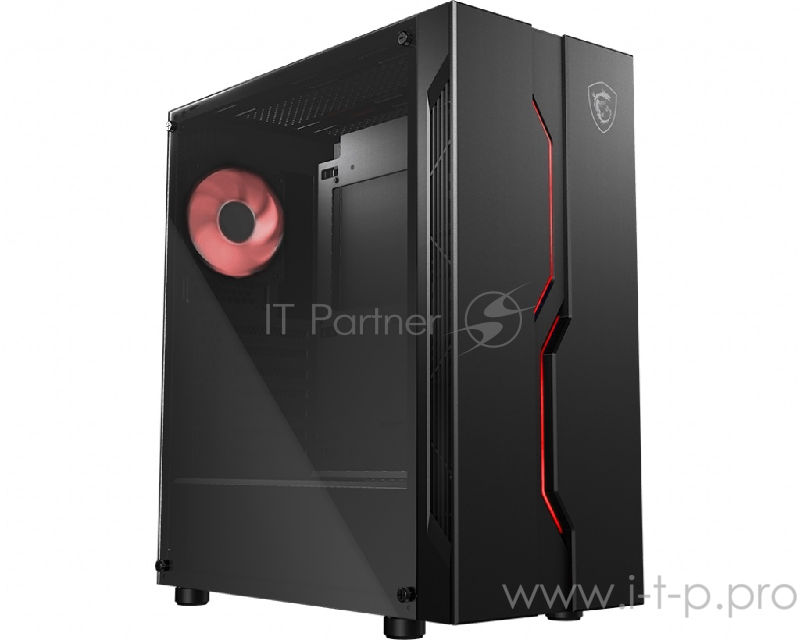 Корпус MSI MAG VAMPIRIC 010M / mid-tower, ATX, tempered glass side panel / 1x 120mm RGB fan inc. / MAG VAMPIRIC 010M