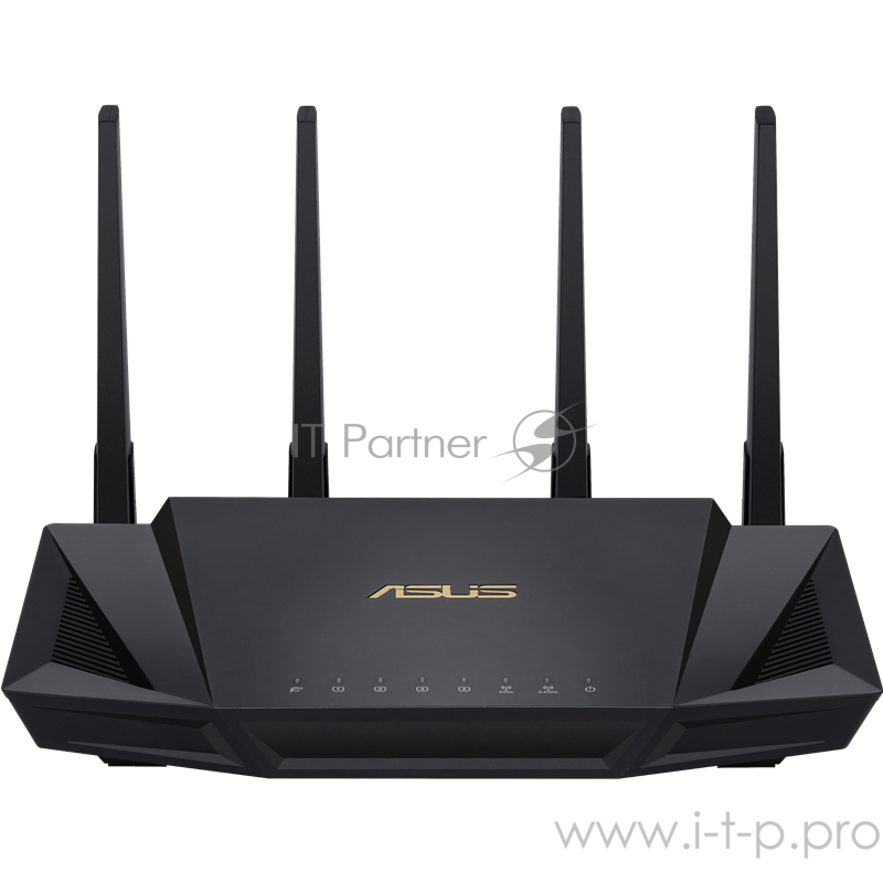 Роутер ASUS RT-AX58U // роутер 802.11b/g/n/ac/ax, до 2402 + 574Mbps, 2,4 + 5 гГц, 4 антенны, USB 90IG04Q0-MO3R10