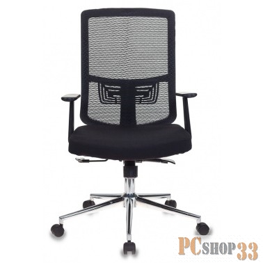 Кресло Бюрократ MC-612/B/26-B01 черный BM-11 сиденье черный 26-В01 сетка/ткань крестовина хром