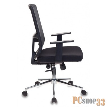 Кресло Бюрократ MC-612/B/26-B01 черный BM-11 сиденье черный 26-В01 сетка/ткань крестовина хром