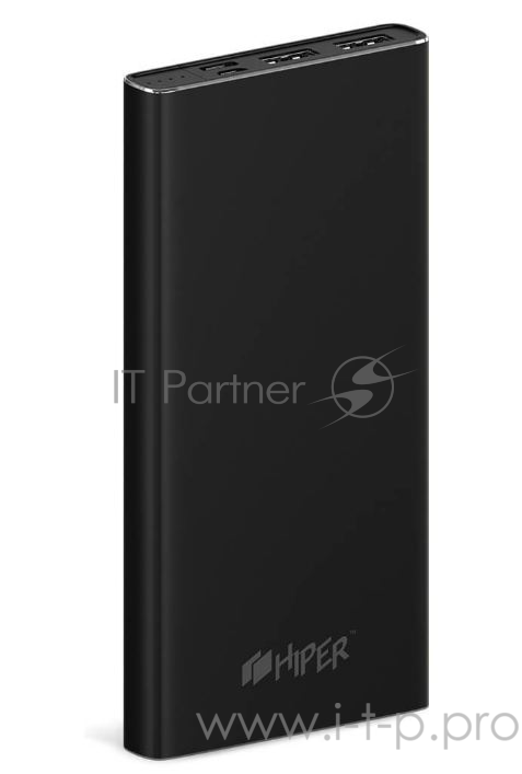 Внешний аккумулятор HIPER MPX10000 Li-Pol 10000mAh 3A+3A+2.4A 2xUSB 1xType-C черный