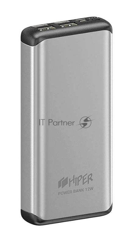 Внешний аккумулятор HIPER MS20000 Li-Pol 20000 mAh Aluminum 2.4A+1.5A 4xUSB 1xType-C серебристый