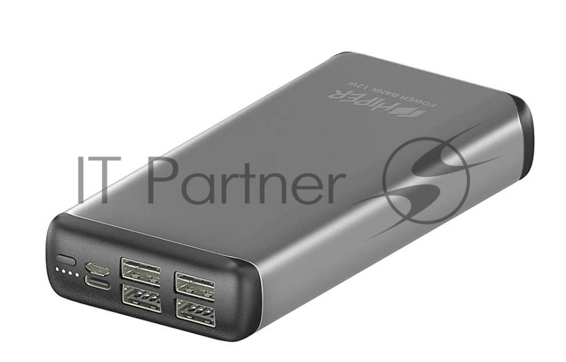 Внешний аккумулятор HIPER MS20000 Li-Pol 20000 mAh Aluminum 2.4A+1.5A 4xUSB 1xType-C серебристый