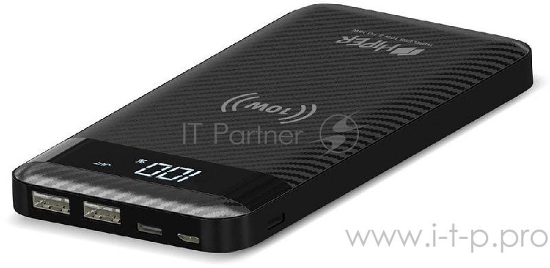 Внешний аккумулятор с беспроводной зарядкой HIPER SX10000 Li-Pol 10000 mAh, LED Screen QC+PD+Qi 10Вт