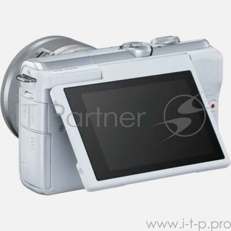 Фотоаппарат Canon EOS M200 белый 24.1Mpix 3 4K WiFi 15-45 IS STM LP-E12 (с объективом)