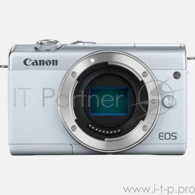 Фотоаппарат Canon EOS M200 белый 24.1Mpix 3 4K WiFi 15-45 IS STM LP-E12 (с объективом)