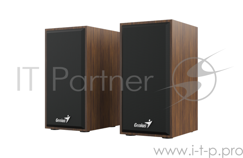 Колонки Genius SP-HF180, 2.0, 2 x 3W, USB-power, Wood
