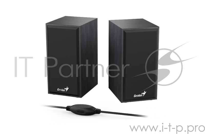 Колонки Genius SP-HF180, 2.0, 2 x 3W, USB-power, Black