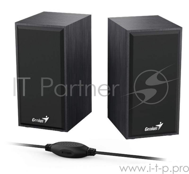 Колонки Genius SP-HF180, 2.0, 2 x 3W, USB-power, Black