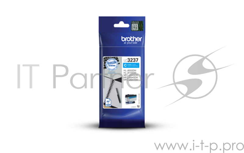 Картридж Brother струйный LC3237C голубой 1500 стр. для HLJ6000DW, MFCJ5945DW, MFCJ6945DW