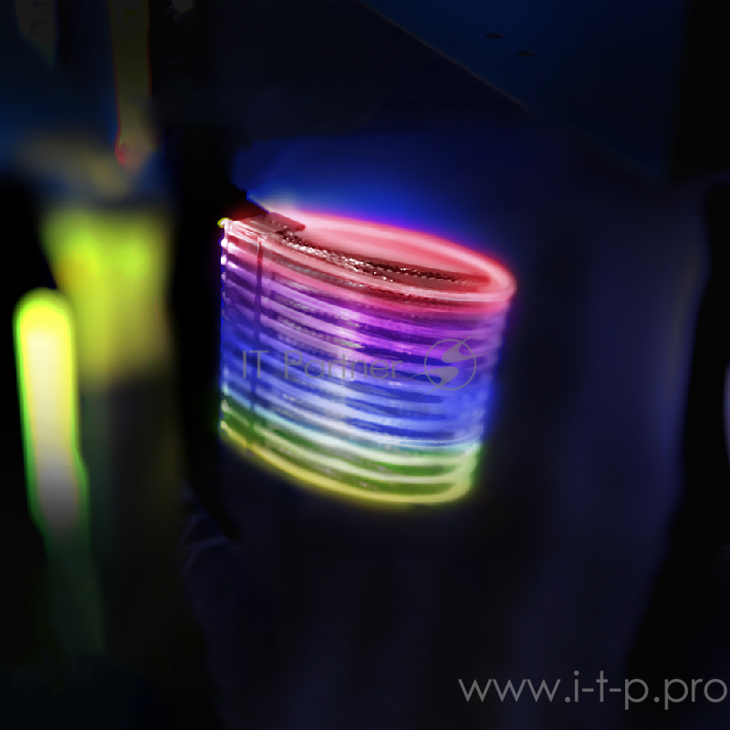 Кабель-удлинитель для БП 1STPLAYER MC-24PIN-01 / RGB, 24-pin, 200mm, 2-pin 5v input / RGB