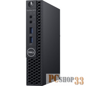 Dell Optiplex 3070 Micro Core i3-9100T (3,1GHz) 4GB (1x4GB) DDR4 500GB (7200 rpm) Intel UHD 630 W10 Pro TPM, VGA 1 years NBD