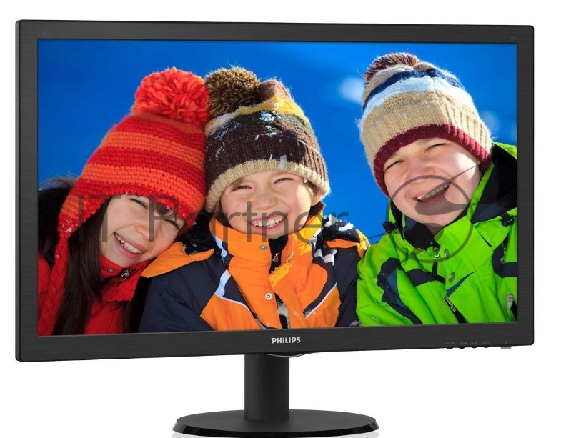 Монитор Philips 23.6 243V5QHABA (00/01) черный VA LED 10ms 16:9 DVI HDMI M/M матовая 250cd 178гр/17