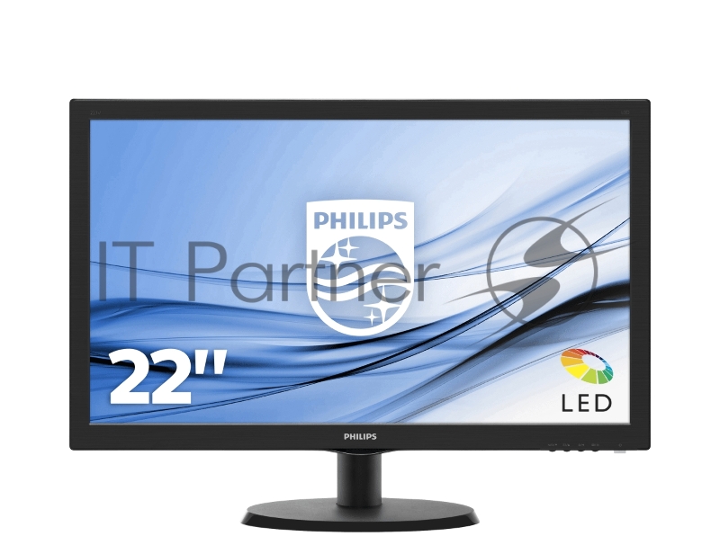 Монитор Philips 23.6 243V5QHABA (00/01) черный VA LED 10ms 16:9 DVI HDMI M/M матовая 250cd 178гр/17