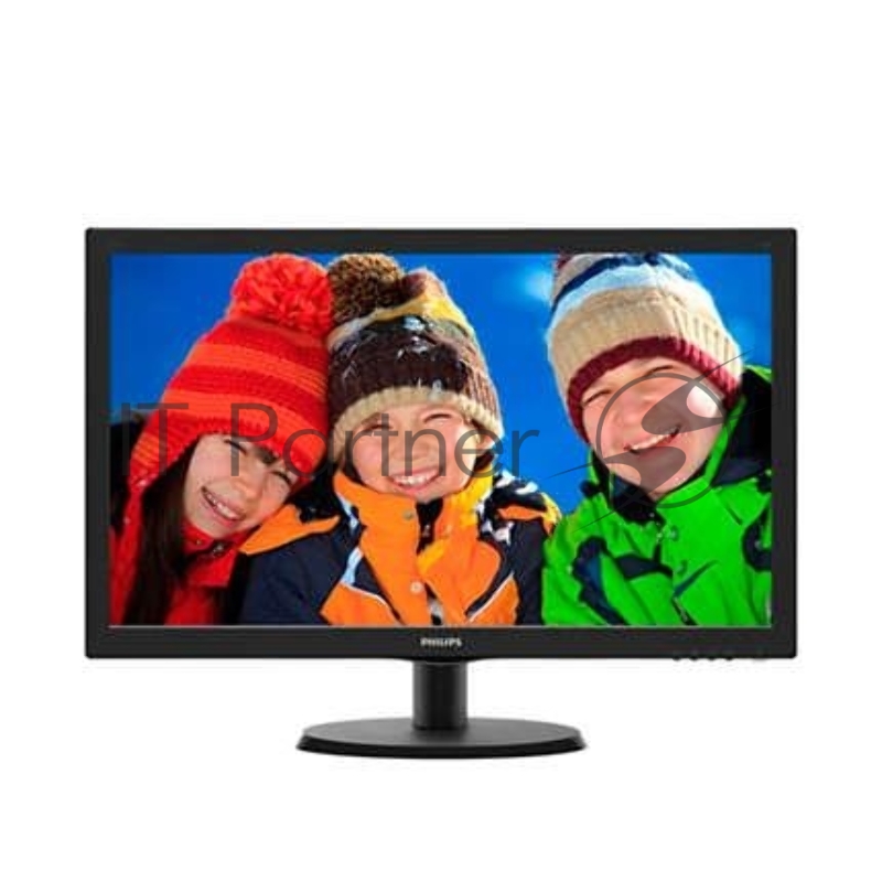 Монитор Philips 23.6 243V5QHABA (00/01) черный VA LED 10ms 16:9 DVI HDMI M/M матовая 250cd 178гр/17