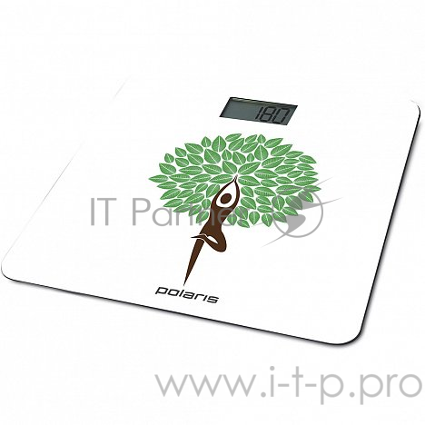Весы напольные POLARIS PWS1876DG, электрон., 180 кг, стекло