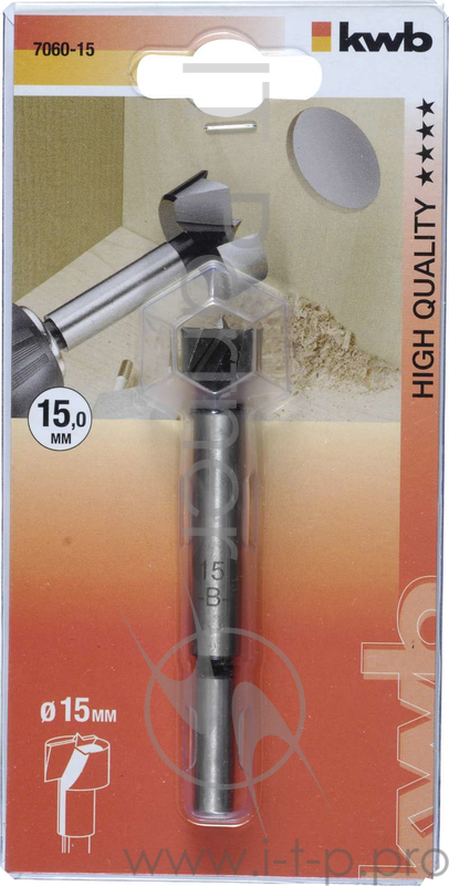 Сверло KWB 7060-15 форстнер 15мм