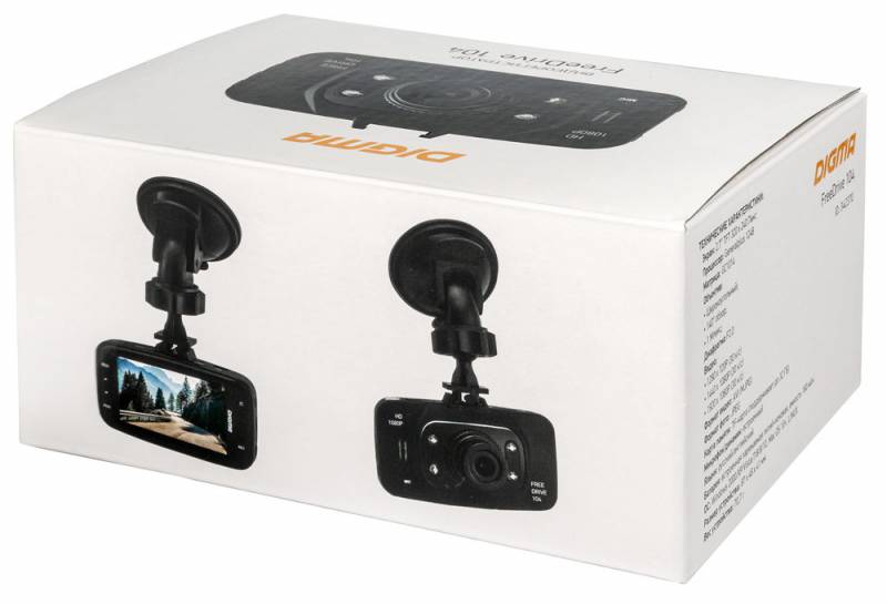 Видеорегистратор Digma FreeDrive 104 черный 1Mpix 1080x1920 1080p 140гр. GP1248