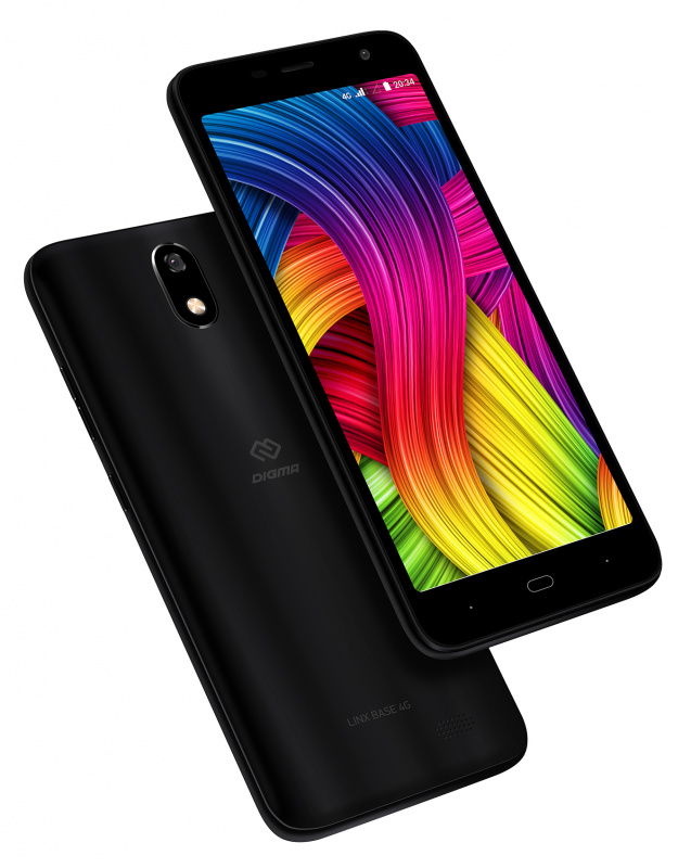 Смартфон Digma Base 4G Linx черный
