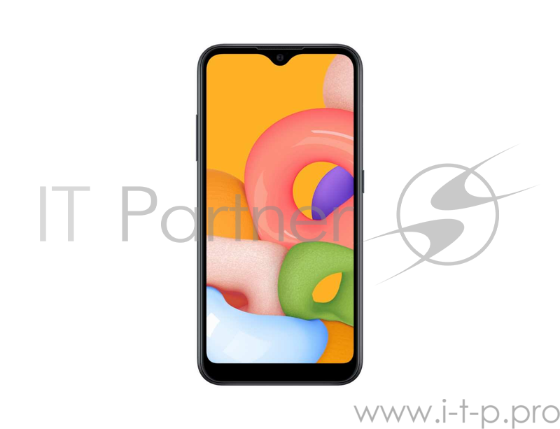 Смартфон Samsung SM-A015F Galaxy A01 16Gb 2Gb черный моноблок 3G 4G 2Sim 5.7 720x1520 Android 10 13Mpix 802.11 b/g/n GPS GSM900/1800 GSM1900 TouchSc