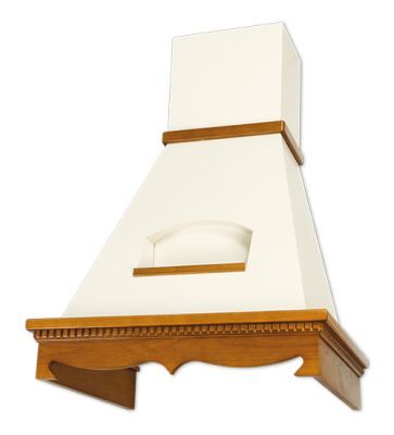 Вытяжка каминная Elikor Бельведер 60П-650-П3Д бежевый/бук светло-коричневый, управление: ползунковое (1 мотор)