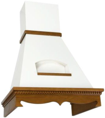 Вытяжка каминная Elikor Бельведер 60П-650-П3Д бежевый/бук светло-коричневый, управление: ползунковое (1 мотор)