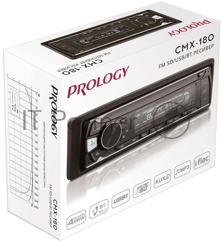 Автомагнитола Prology CMX-180 1DIN 4x55Вт