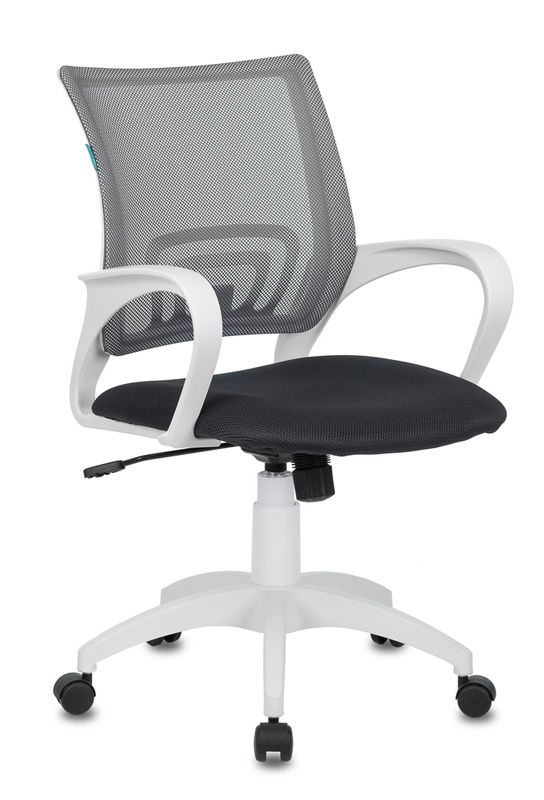 Кресло Бюрократ CH-W695N/DG/TW-12 темно-серый TW-04 TW-12 сетка/ткань (пластик белый)