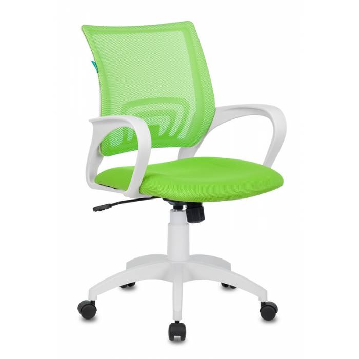 Кресло Бюрократ CH-W695N/SD/TW-18 салатовый TW-03A TW-18 сетка/ткань (пластик белый)