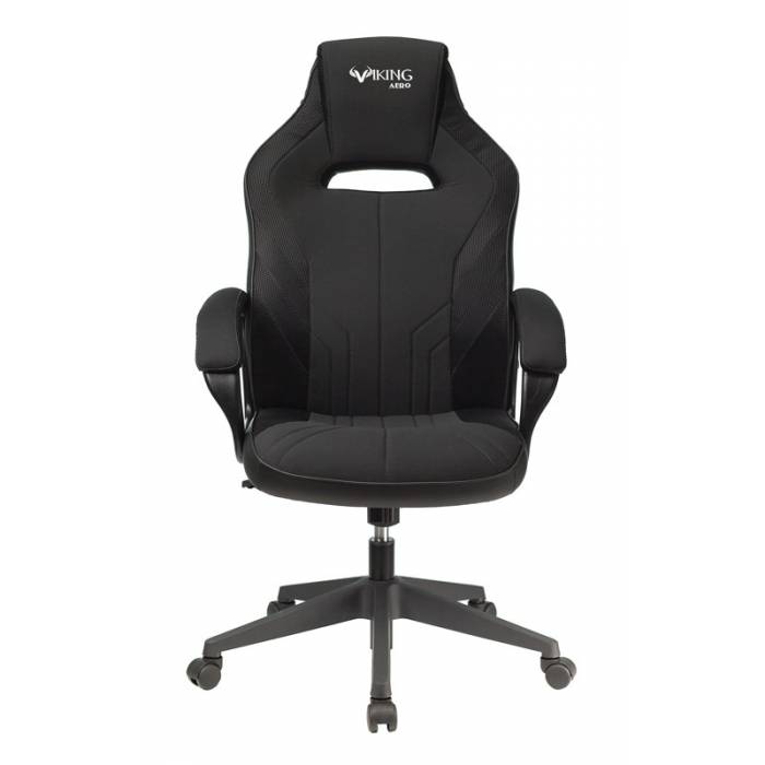Кресло игровое Бюрократ VIKING 3 AERO BLACK EDITION черный искусст.кожа/ткань