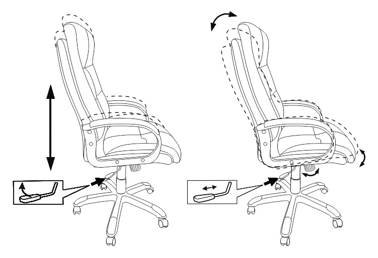 Кресло руководителя Бюрократ CH-824/LT-21 песочный