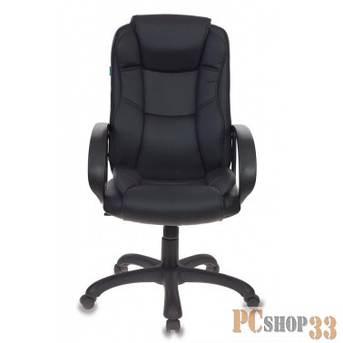 Кресло руководителя Бюрократ CH-839/BLACK черный Пегас искусственная кожа