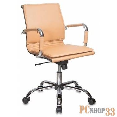 Кресло руководителя Бюрократ CH-993-Low/Camel низкая спинка светло-коричневый искусственная кожа кре