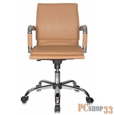 Кресло руководителя Бюрократ CH-993-Low/Camel низкая спинка светло-коричневый искусственная кожа кре