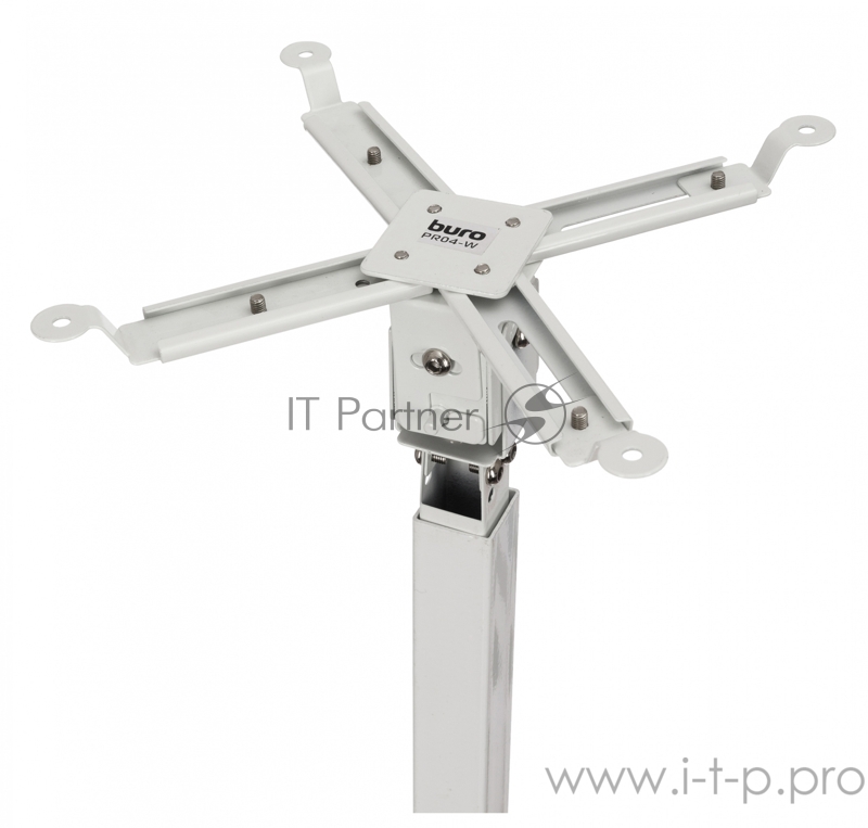 Кронштейн для проектора Buro PR04-W белый макс.20кг потолочный поворот и наклон